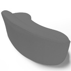 Sofá 3 Lugares Curvo Sala De Estar Living Firenze Direito D02