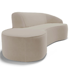 Sofá 3 Lugares Curvo Sala De Estar Living Firenze Direito D02