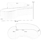 Sofá 3 Lugares Curvo Sala De Estar Living Firenze Direito D02