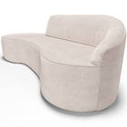 Sofá 3 Lugares Curvo Sala De Estar Living Firenze Direito D02