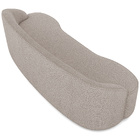 Sofá 3 Lugares Curvo Sala De Estar Living Lótus D02 Bouclê Be