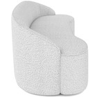 Sofá 3 Lugares Curvo Sala De Estar Living Lótus D02 Bouclê Br