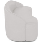 Sofá 3 Lugares Curvo Sala De Estar Living Lótus D02 Corino Br