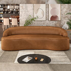 Sofá 3 Lugares Curvo Sala De Estar Living Lótus D02 Couríssim