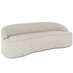 Foto de Sofá 3 Lugares Curvo Sala De Estar Living Lótus D02 Linho Cru