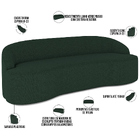 Sofá 3 Lugares Curvo Sala De Estar Living Lótus D02 Linho Ver