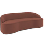 Sofá 3 Lugares Curvo Sala De Estar Living Lótus D02 Veludo Ca