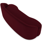 Sofá 3 Lugares Curvo Sala De Estar Living Lótus D02 Veludo Ma