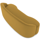 Sofá 3 Lugares Curvo Sala De Estar Living Lótus D02 Veludo Mo