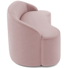 Sofá 3 Lugares Curvo Sala De Estar Living Lótus D02 Veludo Ro