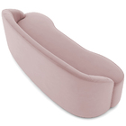 Sofá 3 Lugares Curvo Sala De Estar Living Lótus D02 Veludo Ro