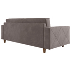 Sofá 3 Lugares Decorativo Sala De Estar Sheron 210cm Veludo A