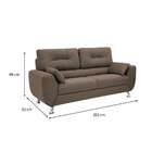 Sofá 3 Lugares Denver Suede Bege