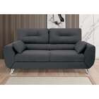 Sofá 3 Lugares Denver Suede Grafite