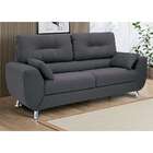 Sofá 3 Lugares Denver Suede Grafite