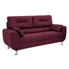 Sofá 3 Lugares Denver Suede Vinho