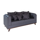 Sofá 3 Lugares Dinamarca Veludo 217cm Kero Konforto