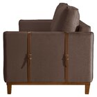 Sofá 3 Lugares Dubai Bouclê 1,96m  Marrom