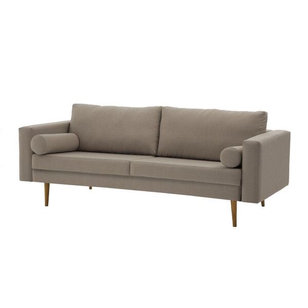 Sofá 3 Lugares Dylan 190cm Linho Bege - Daf Mobiliário