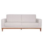 Sofá 3 Lugares Em Linho Cronus Bege