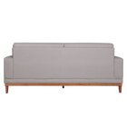 Sofá 3 Lugares Em Linho Cronus Cinza