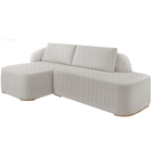 Sofá 3 Lugares Em Linho Cru 2,52 Zyra