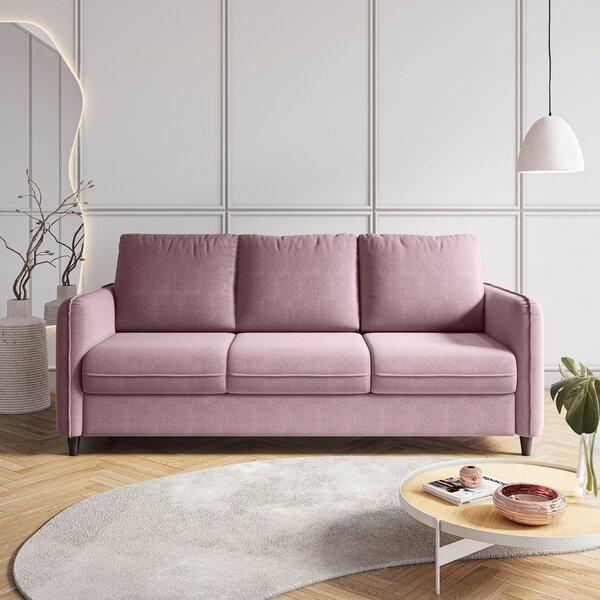 Sofá 3 Lugares Em Veludo Orquídea Cabecasa Madeiraoriginals R