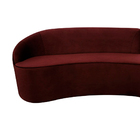 Sofá 3 Lugares Eros D07 Curvo 210cm Braço Esquerdo Veludo Mal