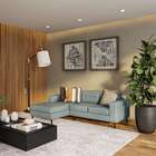 Sofá 3 Lugares Esquerdo Alive Com Chaise Esquerdo Pé Palito L