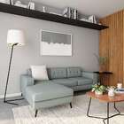 Sofá 3 Lugares Esquerdo Calmness Com Chaise Esquerdo Pé Palit