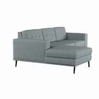 Sofá 3 Lugares Esquerdo Happy Com Chaise Esquerdo Pé Palito L
