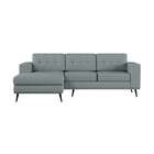 Sofá 3 Lugares Esquerdo Happy Com Chaise Esquerdo Pé Palito L