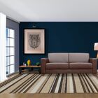 Sofá 3 Lugares Estocolmo 205cm Couro Chocolate G03 - Gran Belo