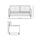 Sofá 3 Lugares Fascinio Hellen Estofados Cinza