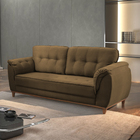 Sofá 3 Lugares Fendi Em Veludo 2,07m Boeri