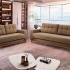 Sofá 3 Lugares Fendi Em Veludo 2,17m Lerner