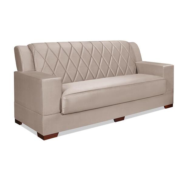 Sofá 3 Lugares Fixo Interior Madeira Silvaflex Sofá Supremo