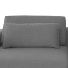 Sofá 3 Lugares Fixo Living Com Braço Divisor De Ambiente Esqu