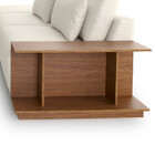 Sofá 3 Lugares Fixo Living Com Braço Divisor De Ambiente Esqu