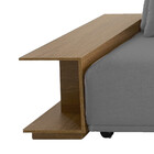 Sofá 3 Lugares Fixo Living Com Braço Divisor De Ambiente Esqu