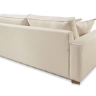 Sofá 3 Lugares Fixo Living Hotello Linho Bege Claro 2m