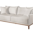 Sofá 3 Lugares Fixo Living Madri Linho Offwhite 01t 2,00m