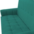 Sofá 3 Lugares Golden Suede Azul Tiffany - D'classe Decor