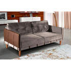 Sofá 3 Lugares Grécia Veludo 190cm Kero Konforto