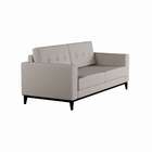 Sofá 3 Lugares Happy Pés E Base Em Madeira Linho Cotton Cru 1