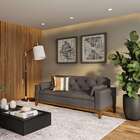 Sofá 3 Lugares Henderson Suede Cinza