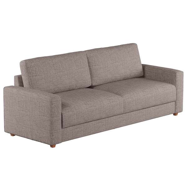 Sofá 3 Lugares Hit Linho Cinza 200 Cm