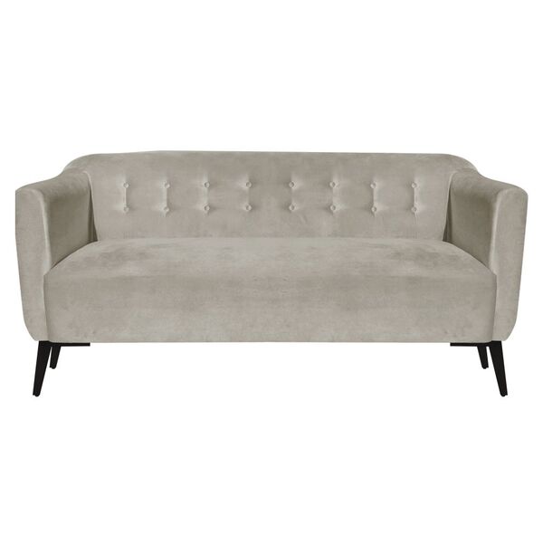 Sofá 3 Lugares Julia Suede Pés Villach Preto - D'rossi - Marr