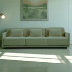 Sofá 3 Lugares King Size Revestimento Em Sarja 252cm Nov005 V