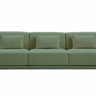 Sofá 3 Lugares King Size Revestimento Em Sarja 252cm Nov005 V